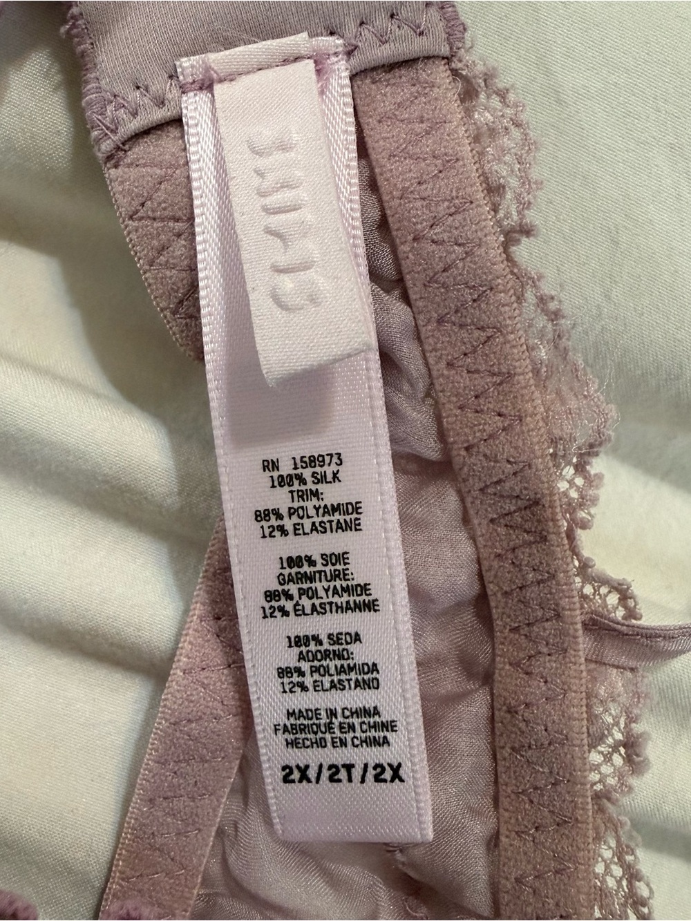 Sheer Lavender Underwire Bra - Women's Intimates - Picture 6 of 7
